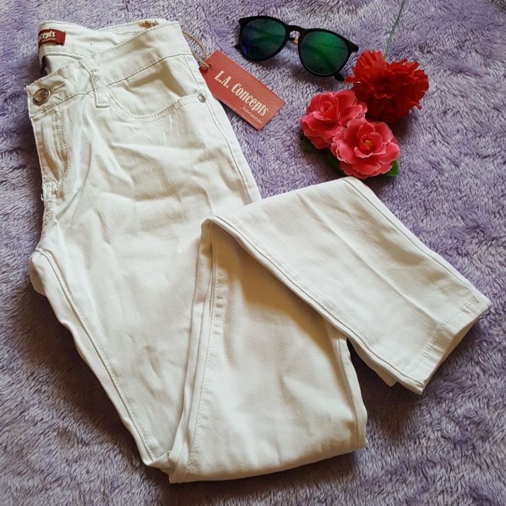 white jeans